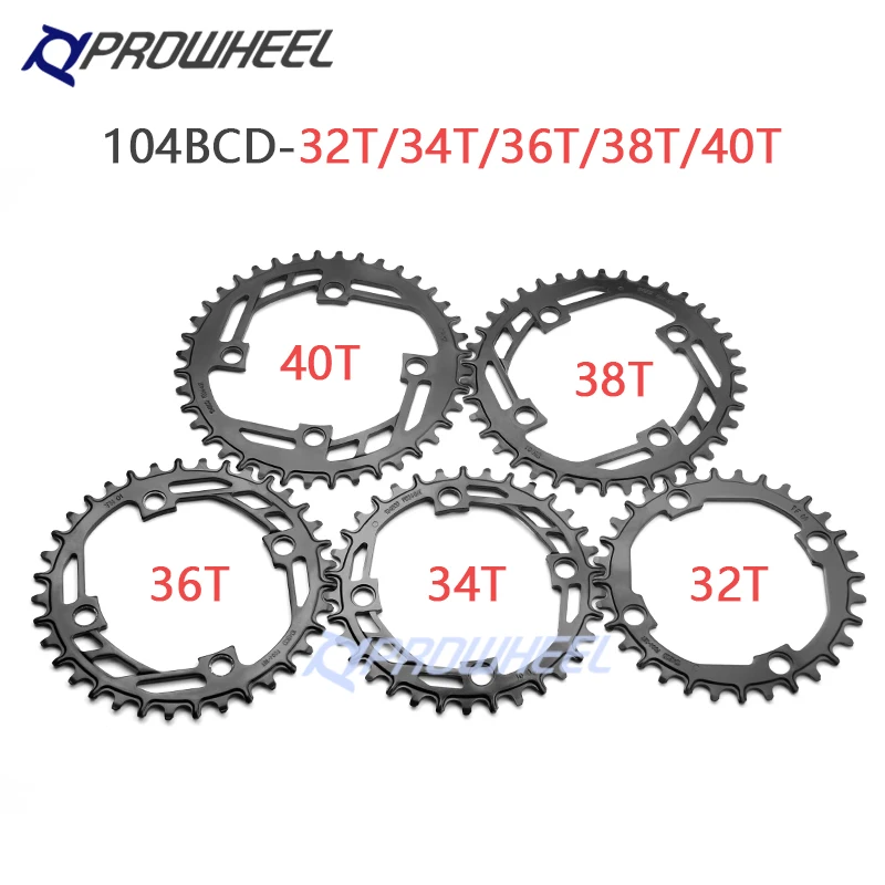 Звездочка коленвала Prowheel 104BCD для горного велосипеда квадратное отверстие 170 мм 175
