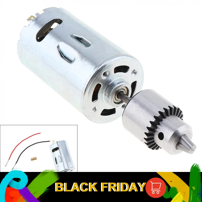 DC 12 V-36 V Мини 555 двигатель ручная дрель с шариковый подшипник большой Мощность и 0,3-4 мм JTO Чак для фрезерных станков/сверлильный станок