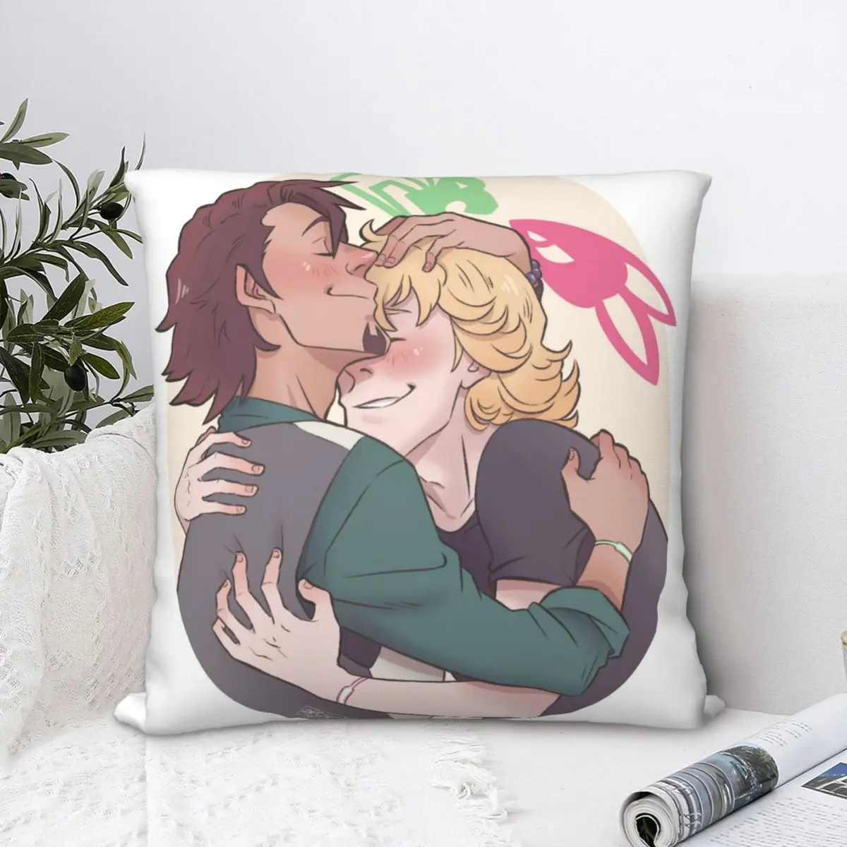 

Hug Art Throw Pillow Case Tiger Bunny Blue Rose Action Anime Cushion For Home Sofa Chair Decorative Hug Pillowcase
