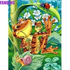 Алмазная живопись, мультяшная лягушка, квадратная, круглая, 5D, вышивка крестиком, мозаика стразы, Новое поступление, Настенный декор