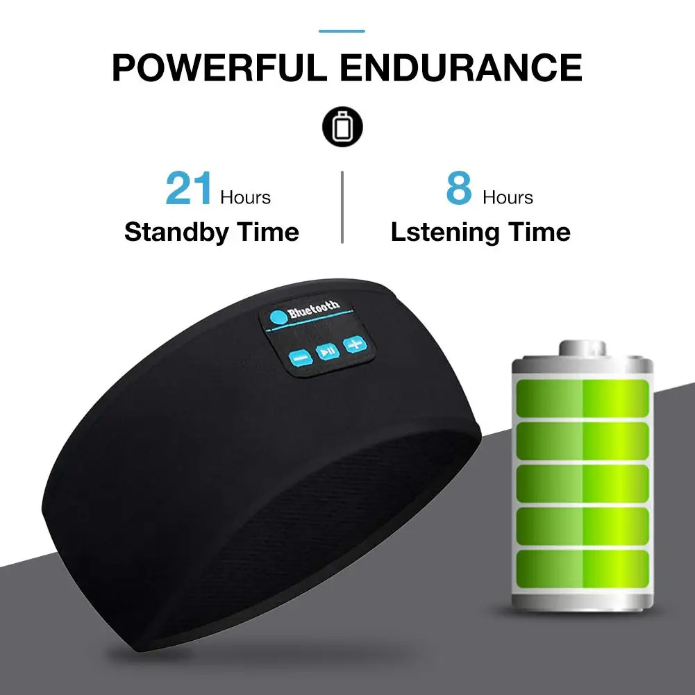 Running Headband Knitting Headset Wireless Bluetooth 5.0 Sports Earphones Gym Fitness Yoga | Спорт и развлечения