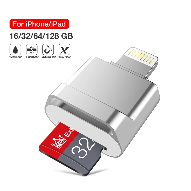 Супер мини флеш накопитель для iPhone 6/6s/5/ipad OTG HD карта памяти usb 16 ГБ 32 64 128 Флешка
