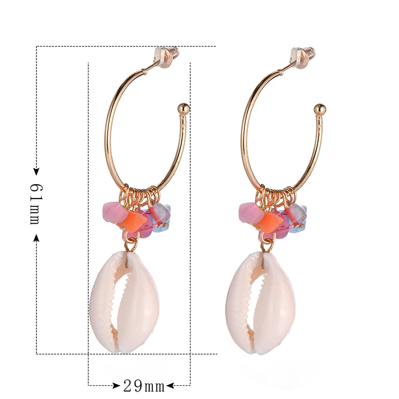 2019 новейшая натуральная морская раковина Висячие серьги для женщин модный