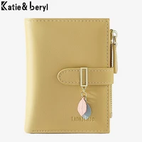 brand designer womens wallets mini coin purse ladies small wallet female pu leather fashion zipper design credit card holder