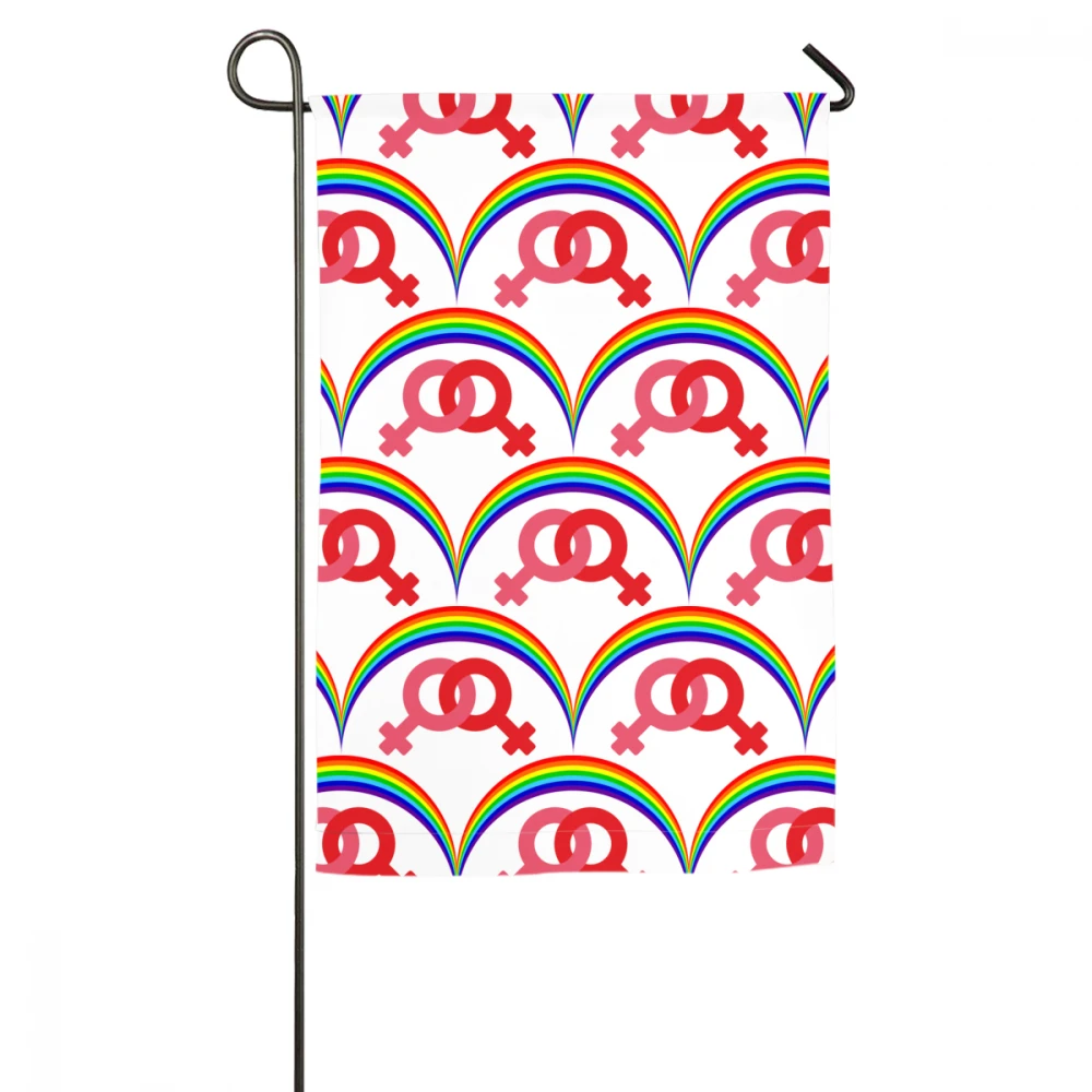 

Радужный Садовый флаг, Модный высококачественный Садовый флаг, тематический Садовый флаг, индивидуальный художественный Садовый флаг, кар...