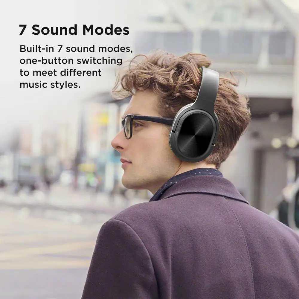 Bluetooth стереонаушники Fanshu складные с микрофоном и поддержкой FM радио 3 5