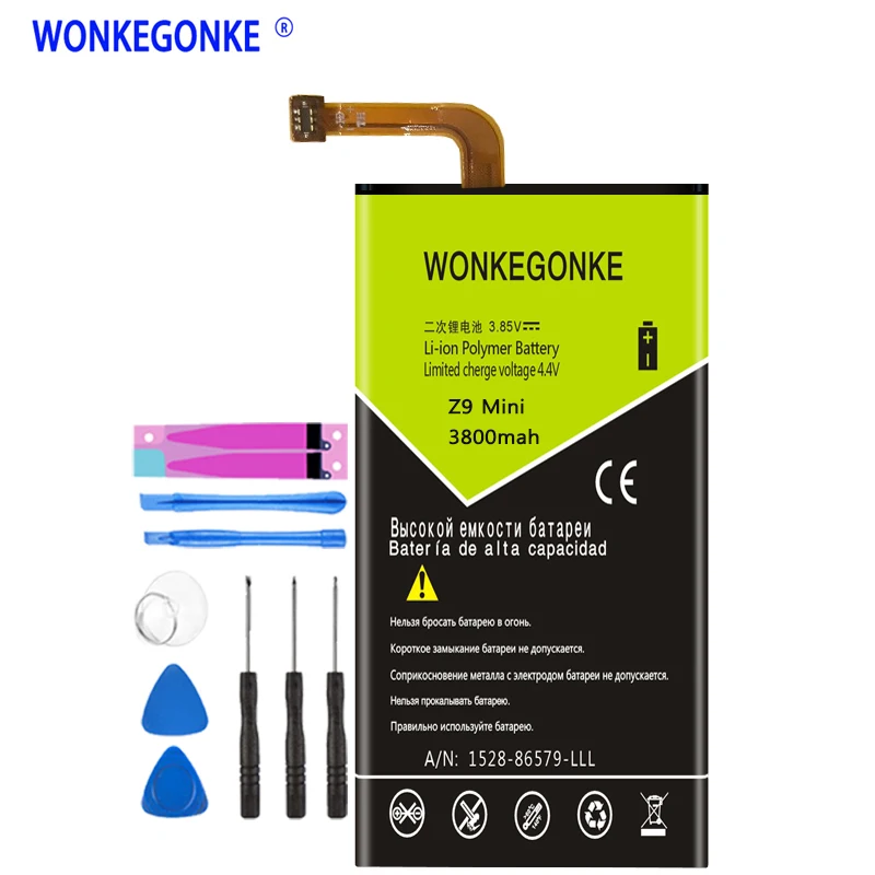 Аккумулятор WONKEGONKE Li3828T44P6hA74140 для ZTE Nubia Z9 Mini NX510j NX511J NX512j NX518j MAX Plus|Аккумуляторы
