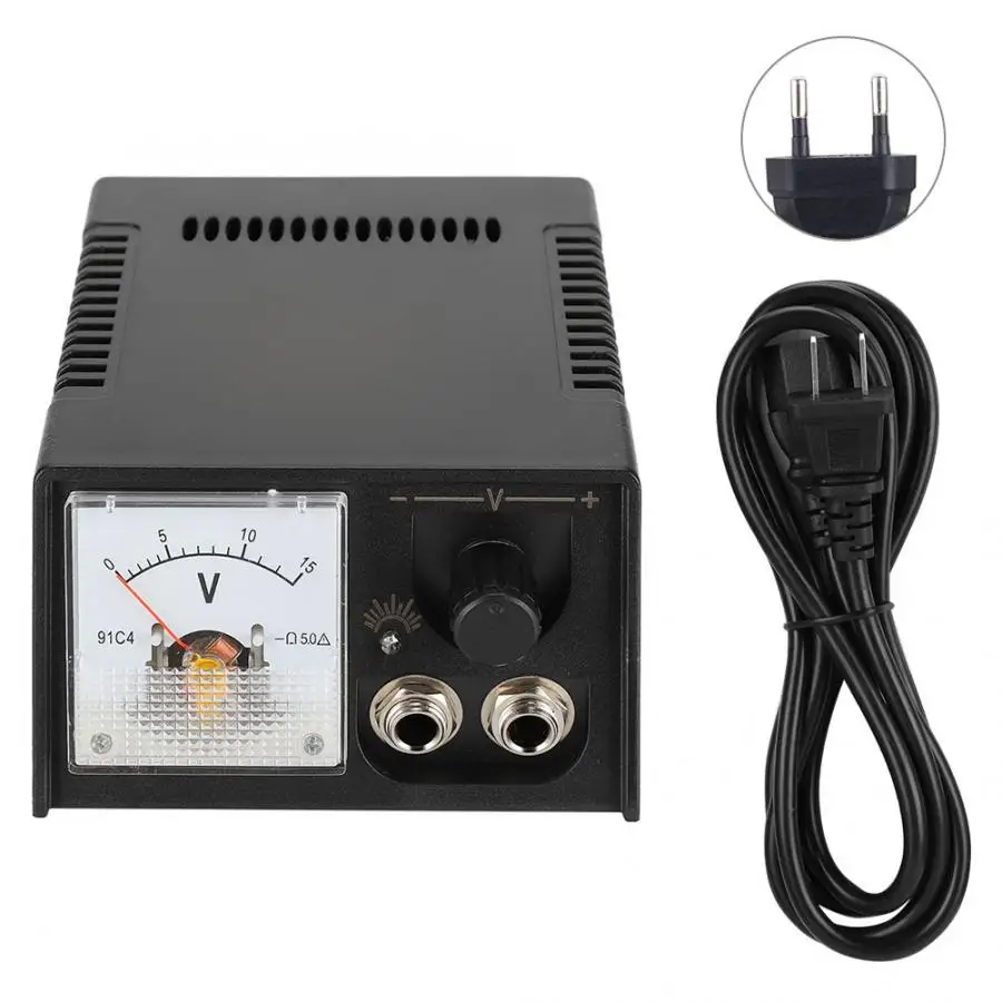 Профессиональная тату машина Регулируемый источник питания дисплей со стрелкой