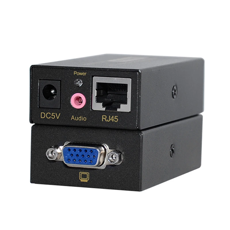 100 м HD 1080P UTP VGA удлинитель RJ45 Сплиттер адаптер с аудио 3 5 мм через Cat5E/6 Ethernet кабель
