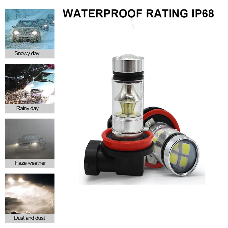 

100W car light 12V 1156 1157 3156 3157 LED Car Fog Lamp Bulb Auto DRL Daytime Reversing Backup Parking 3000K 6000K Signal Light