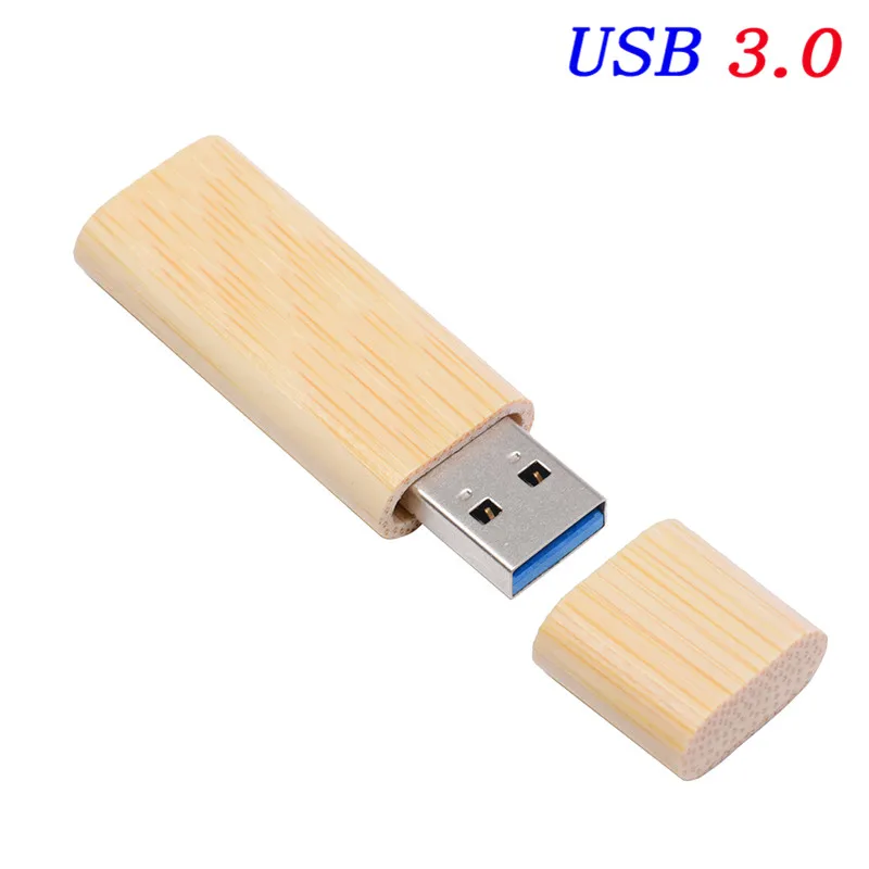 JASTER креативный Деревянный USB 3,0 флэш-накопитель 4 ГБ/8 ГБ/16 ГБ/32 ГБ/64 Гб внешний накопитель 5 шт. Бесплатный лазерные логотип гравировка - Цвет: bamboo