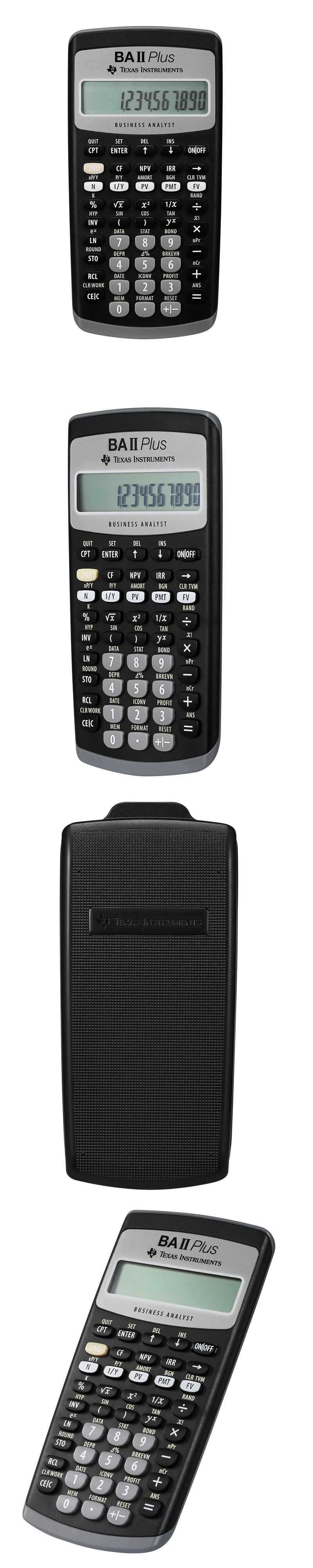 Лидер продаж Ti BAII Plus 12 цифр пластиковый светодиодный калькулятор Calculatrice Calculadora для студентов