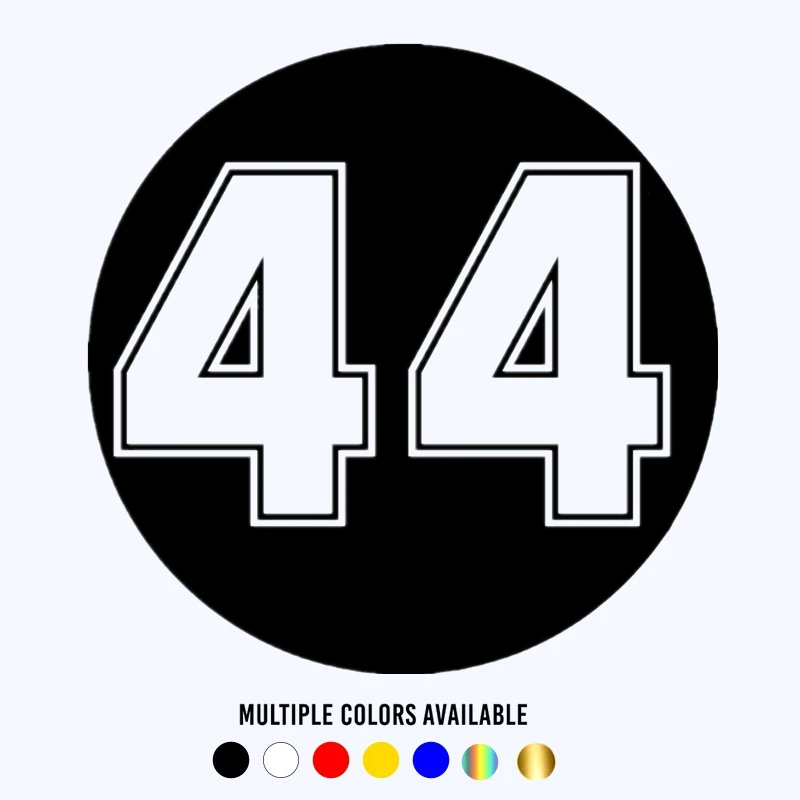 

CK20199# Various Sizes Funny Vinyl Decal Racing Number 44 Car Sticker Waterproof Auto Decors on Truck Bumper Rear Window