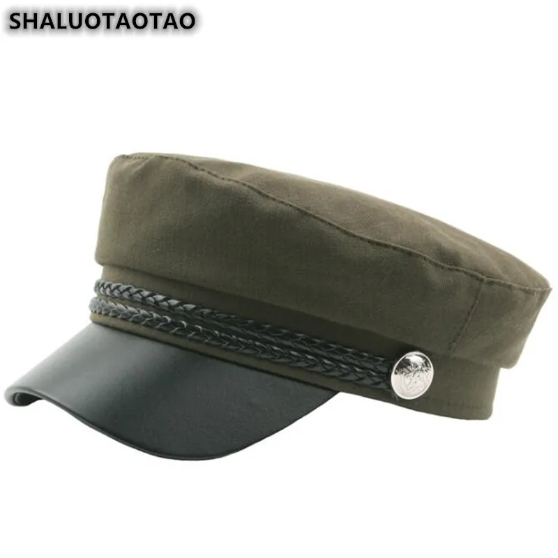 

SHALUOTAOTAO Women's Flat Cap Snapback Autumn New Fashion Elegant Military Hats Vintage Brands Leisure Sports Caps Gorra Hombre