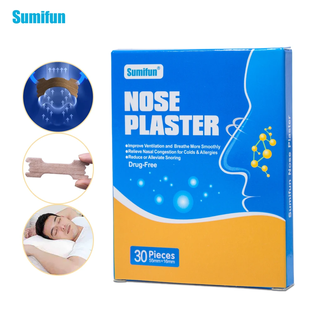 Sumifun 30Pcs/Box Breathe Right Better Nasal Strips Way To Stop Snoring Anti Easier K01801 | Красота и здоровье