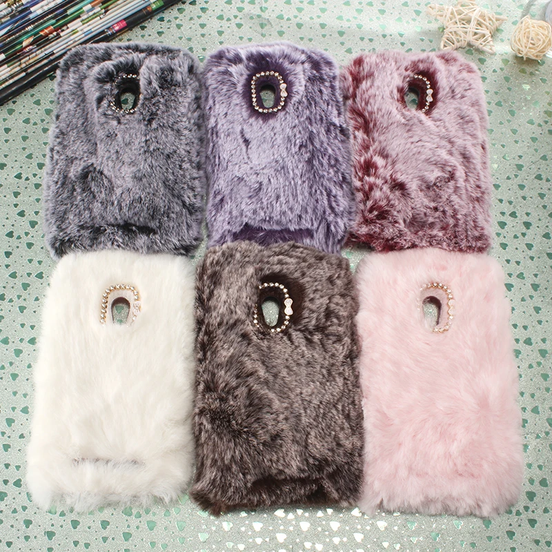 Элегантный милый объемный чехол для телефона с изображением собаки из длинных