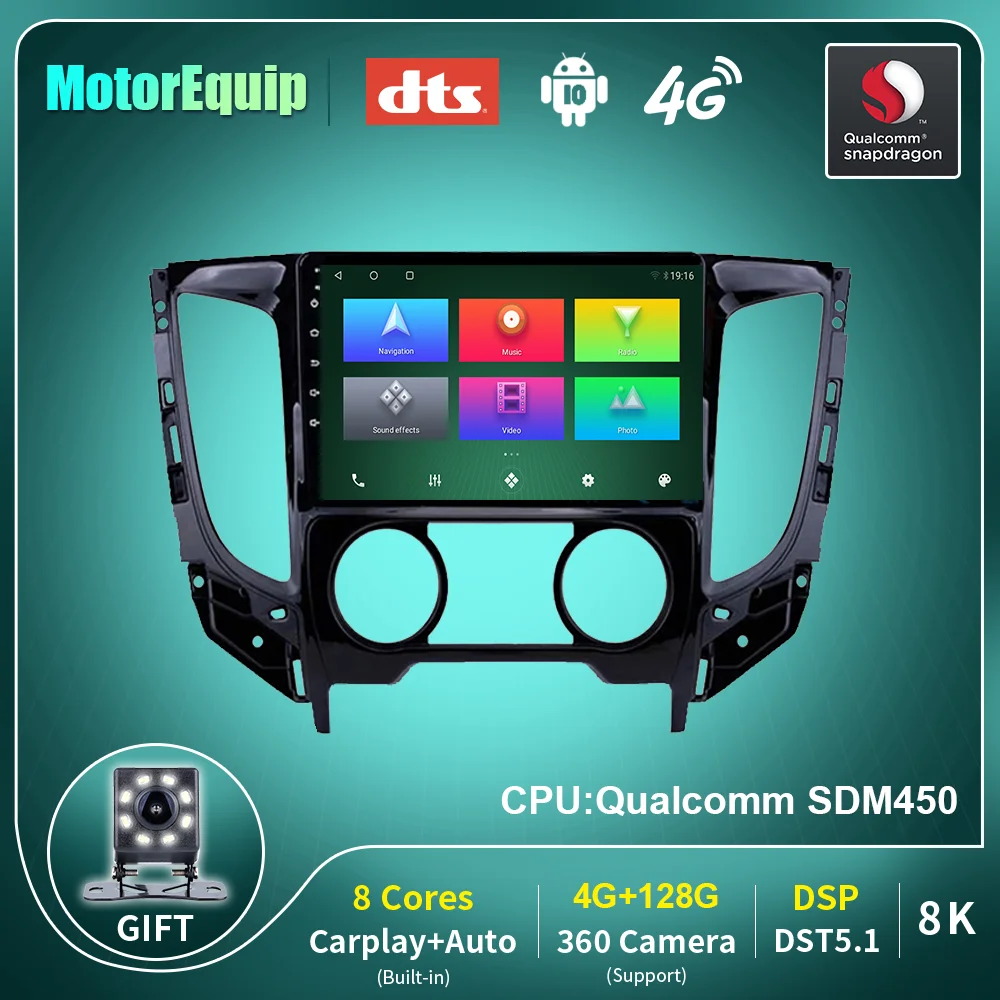 

For Mitsubishi Triton L200 2015 2016 2017 2018 Car Radio Android Auto Audio for Car Stereo Multimedia Video Player Carplay 2din