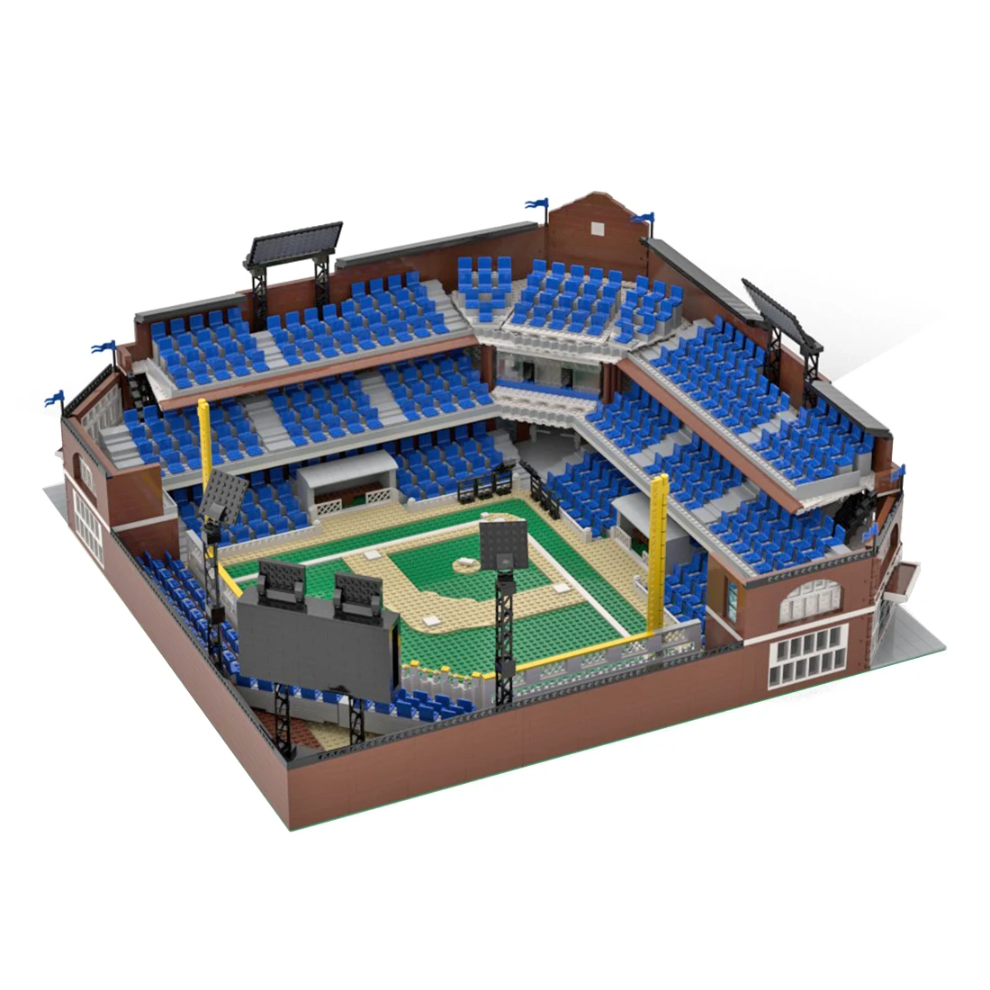 

7313Pcs Custom MOC-76626 Modular Baseball Stadium - Brick Figure Scale DIY Building Blocks (Licensed and Designed by Gabizon)