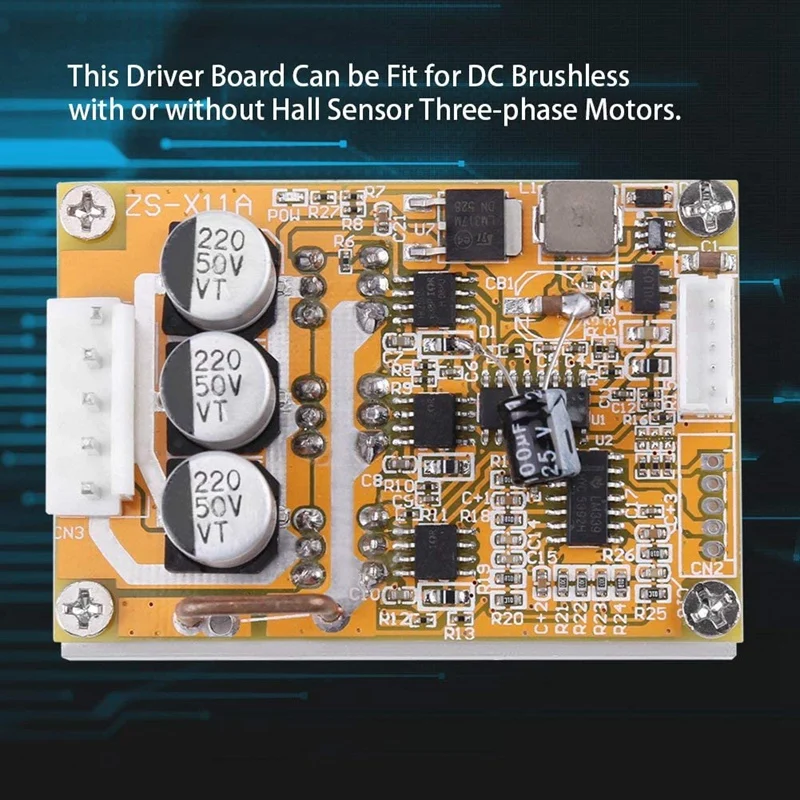 Трехфазный бесщеточный (с Холла) контроллер двигателя постоянного тока 5-36 в 350 Вт