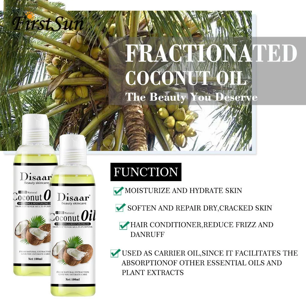 100% натуральное органическое Экстра кокосовое масло увлажняющее кожу лица