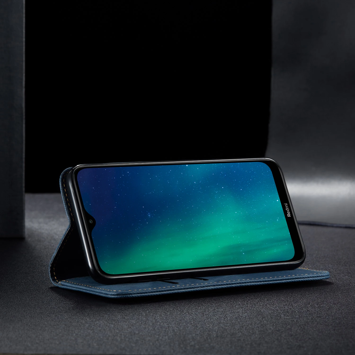 Чехол-книжка в стиле ретро для Xiaomi Redmi 8 Redmi 8A, чехол из джинсовой ткани с подставкой и бумажником, задняя крышка для Redmi 7 7A, Fundas
