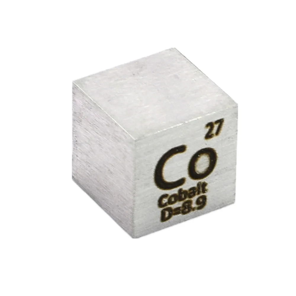 

Cobalt Metal Block10mm 1 inch 25.4mm for Element Collection Co Density Cube High Purity Hand Made DIY Hobbies Crafts Display