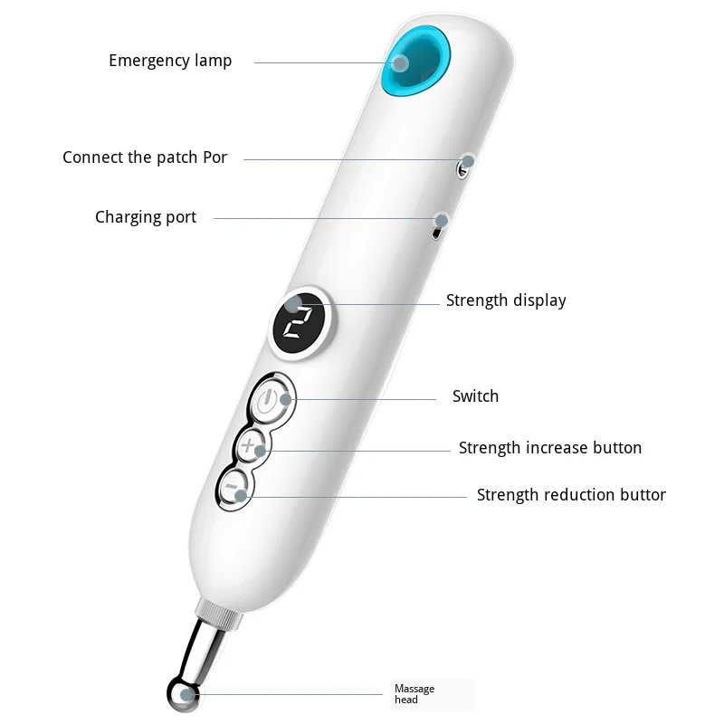 Электронная акупунктурная ручка меридианы лазерный электронный импульсный