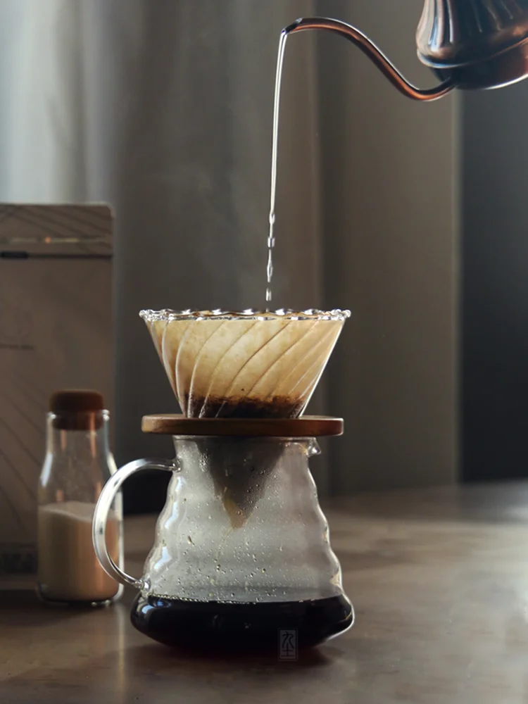 Стеклянные чайные и кофейные горшки прозрачная кофеварка с одним приводом