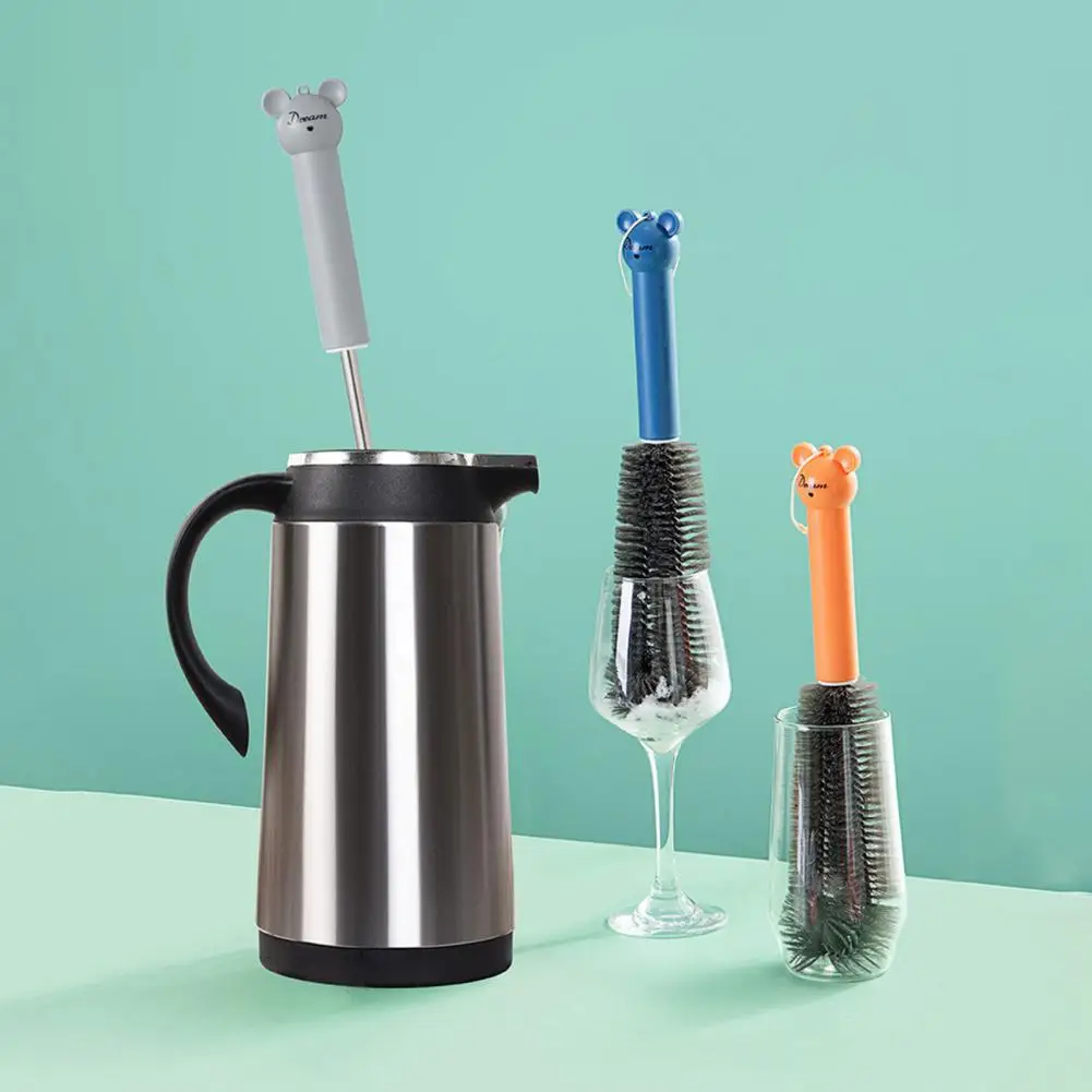 Reusable Durable Dish Washing Bottle Brush Long Handle Cup Cleaner L-shape Head Kitchen Tool | Дом и сад