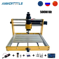 cnc 3018 plus 500w300w spindle kit 40w laser apply nema1723 stepper 52mm spindle cnc wood routerpcb milling machine