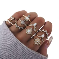 vintage knot engagement boho s 10 pcs women knuckle stacking simulated diamond princess s engagement s for women anniversary