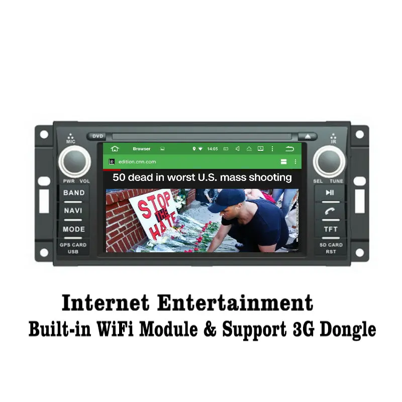 Liislee Android 7 1 2G RAM для Jeep Commander / Wrangle Car Radio Аудио Видео Мультимедиа DVD плеер WIFI DVR GPS Navi
