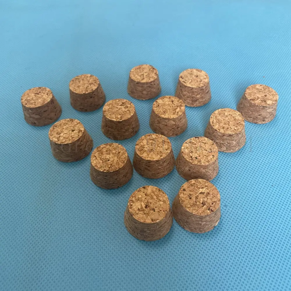 

100pcs Top DIA 7.5mm to 30mm Wooden Cork Lab Glass Bottle Stopper Kettle Pudding Bottle Cork Cap Burette Tube Wood plug