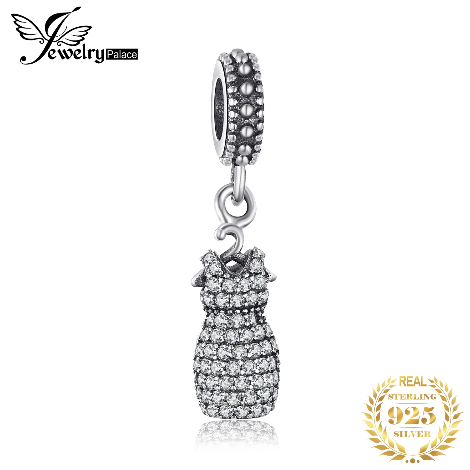 Jewelrypalace стерлингового серебра 925 гламур кринолин проложили кубического циркония