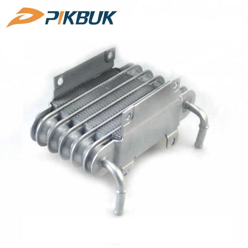 

Universal Aluminum Racing Car Motorcycle Diesel Gasolin Small Engines Fuel Oil Cooler 8mm silver SO-01