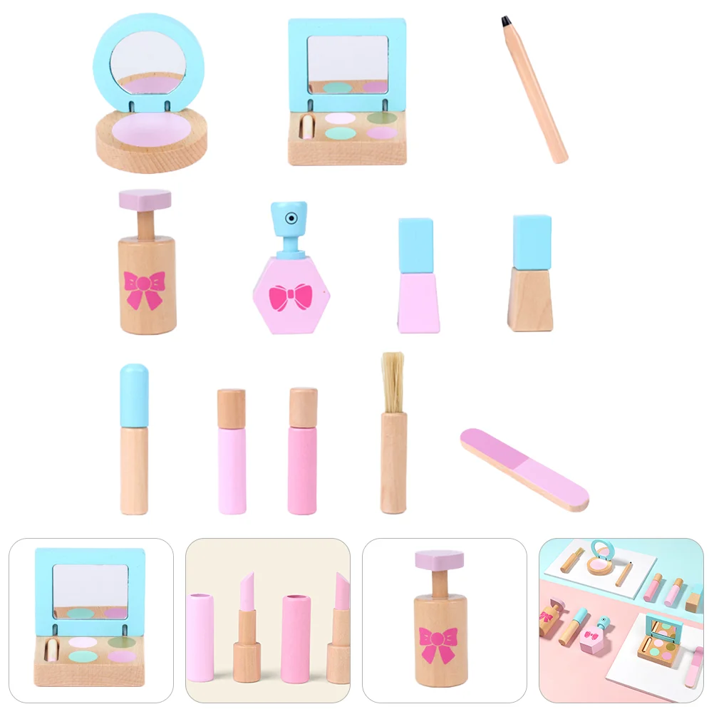 

1 Set Simulation Make Wood Toys Role Play Makeup for Kids