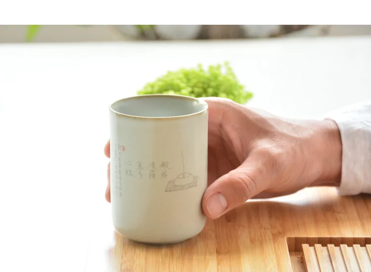 Ручной работы керамический чайник чашка персональная античная ru kung fu чайная чаша