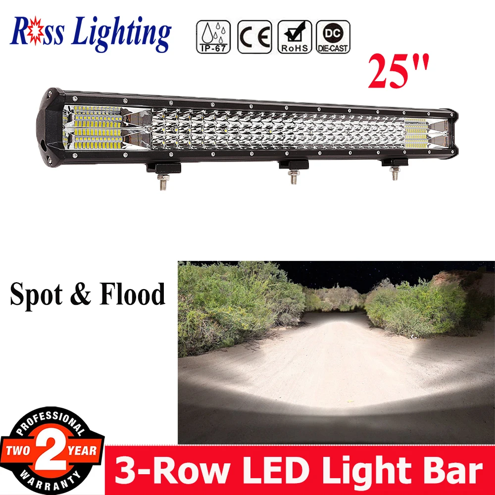 

360W Off road Led Work Light Bar 4X4 Combo Beam for Truck Tractor Boat 25inch LED Bar Truck SUV ATV Fog Driving Light 12V