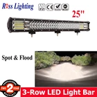 360 Вт внедорожный светодиодный рабочий светильник бар 4X4 комбо балка для седельный тягач лодка 25 дюймовый светодиодный бар для грузовиков, внедорожников, квадроциклов, наводненных противотуманного светильник 12V