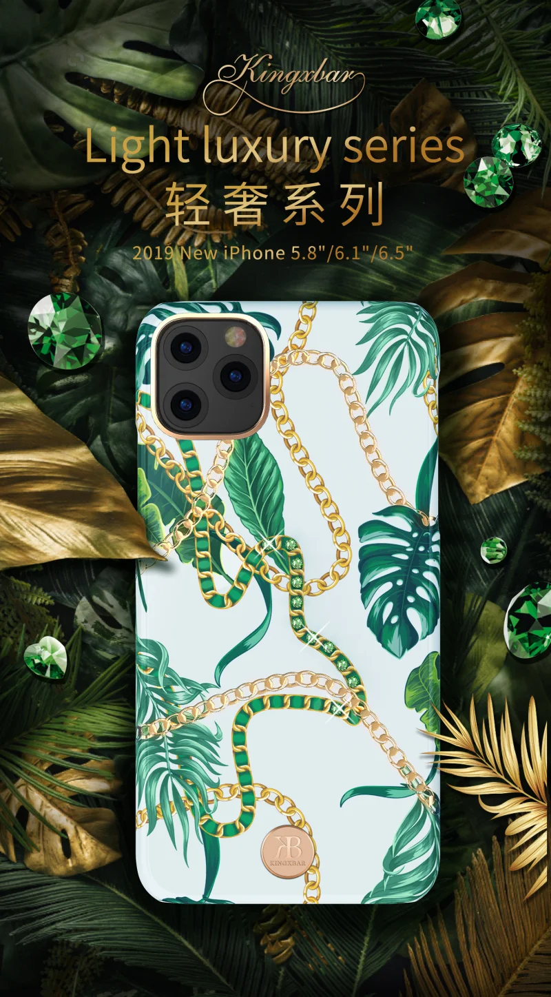 Kingxbar бабочка цветок алмаз чехол для iPhone 11/11 Pro/11 Pro Max задняя крышка Кристалл Стразы жесткий чехол для телефона для женщины