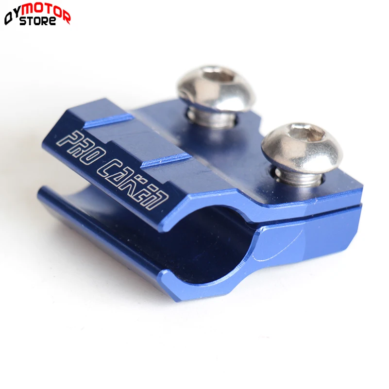 CNC синий тормозной шланг хомуты держатель для YZ WR 125 250 YZF WRF 450 MX линия мотокросса