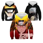 Японская аниме одежда, толстовки с капюшоном Narutos, детские толстовки 3D Kakashi Orochimaru Sasuke, одежда для мальчиков, одежда для малышей, одежда для маленьких мальчиков, толстовки