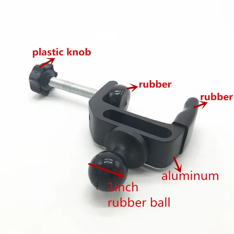 Suporte de Borracha para Microfone Polegada com Revestimento de Borracha para Trilhos Barra e Microfone de Música para Gopro Substituição para Barra e Barra com 1 Postes Hero