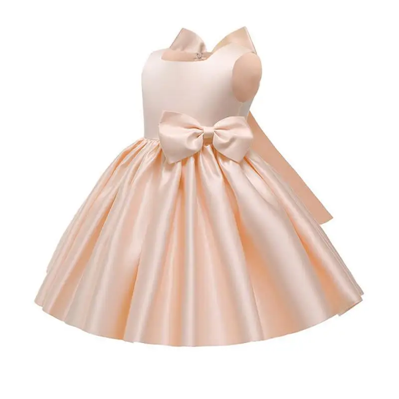 

Baby Girls Dress 2021 Summer Bow Newborn Baby Clothes First Birthday Girls Party Princess Dress For Girls Baptism White vestidos