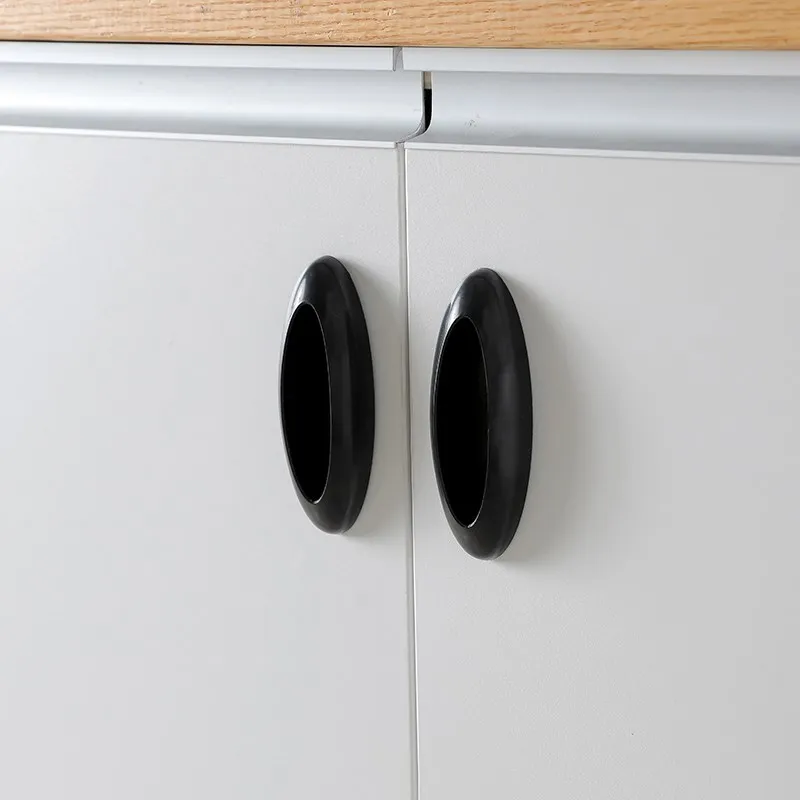 Ручка для раздвижной двери прочная клейкая овальная 2 шт. окон кабинета ящика