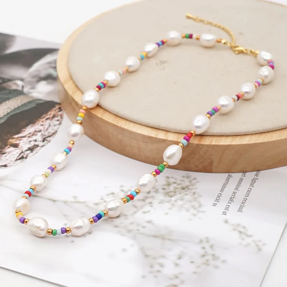 Простой Новое богемное расшиты разноцветными бусинами ручной работы в стиле