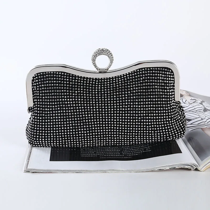 Diamond-encrusted Women Hand-made Evening Handbag Ladies Shoulder Bag Female Dinner Package Phone Pouch Bolso Bolsa For Girls |