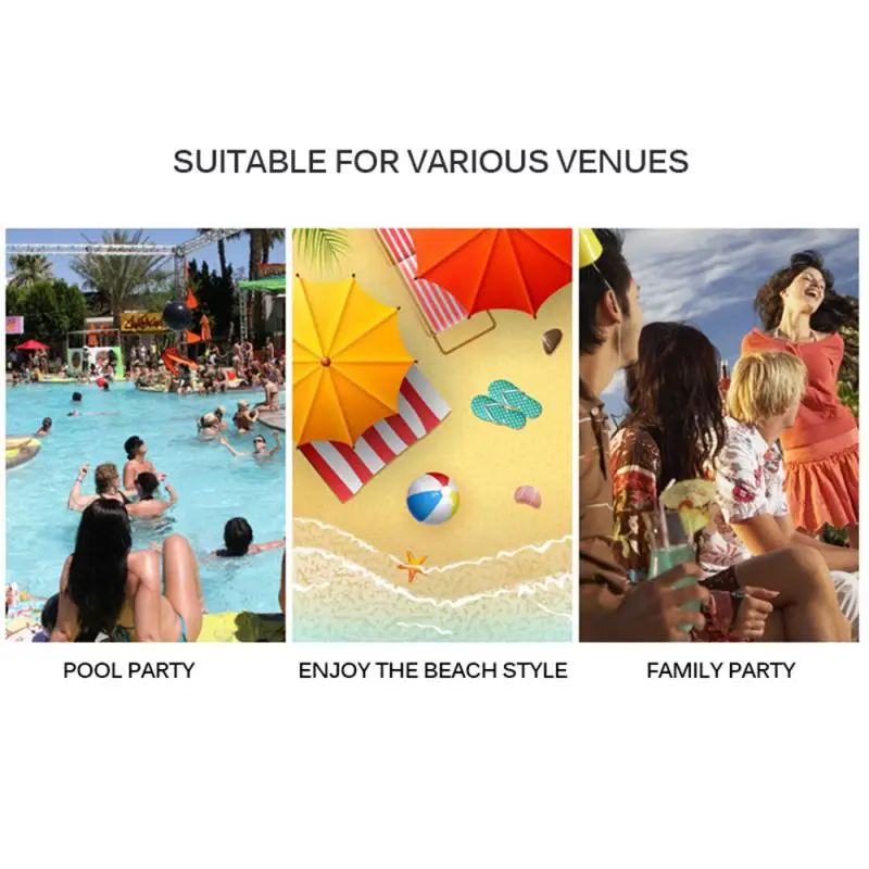 

Ice Bucket Rainbow Clouds Coconut Tree Drink Holder Water Fun Toy Inflatable Floating Beach Pool Party Supplies Lightweight