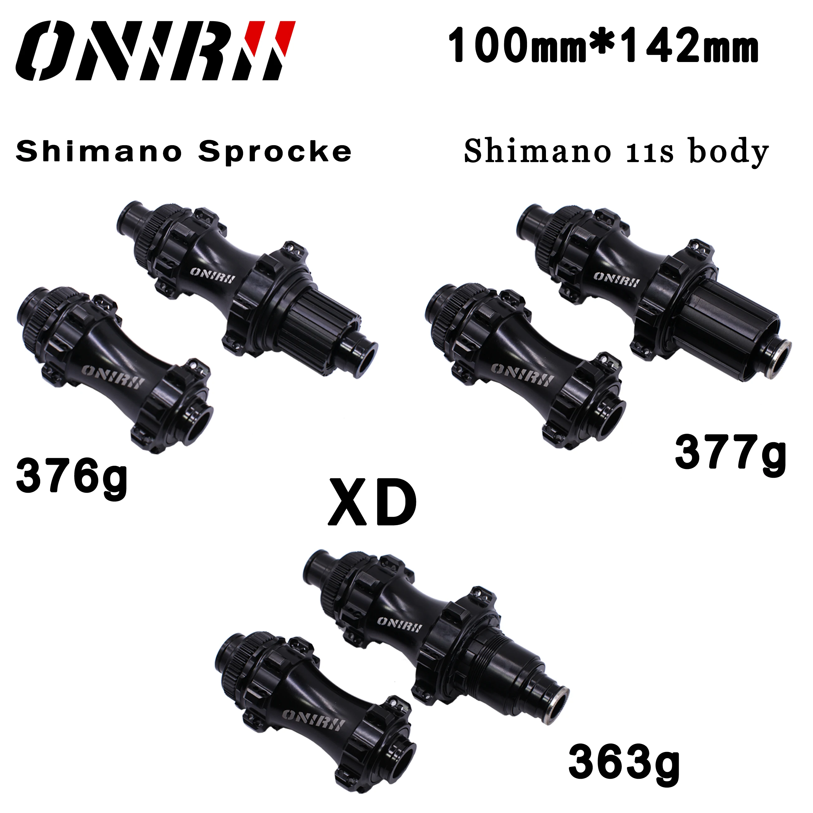 

ONIRII HG01 & HG02 MTB Mountain Bike Hub Sprocke SRAM XD Body Micro Spline Disc Karte Bremse 28h lager 100x142mm & 110x148mm New