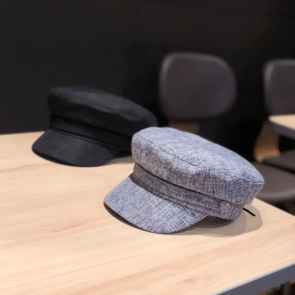 

Лидер продаж, регулируемый Зимний берет для родителей и детей для женщин, однотонная простая восьмиугольная кепка газетчика, Женская Повсе...